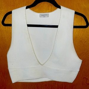 White Babaton Crop Bralette